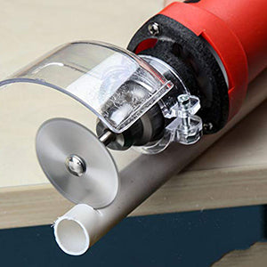 Lame per sega per trapano rotante da 6 pezzi, lame da taglio per ruota a disco per sega in acciaio con mandrino a codolo cilindrico da 1/8 "per utensile rotante per trapani Dremel