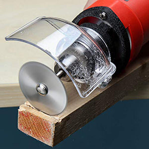 Lame per sega per trapano rotante da 6 pezzi, lame da taglio per ruota a disco per sega in acciaio con mandrino a codolo cilindrico da 1/8 "per utensile rotante per trapani Dremel