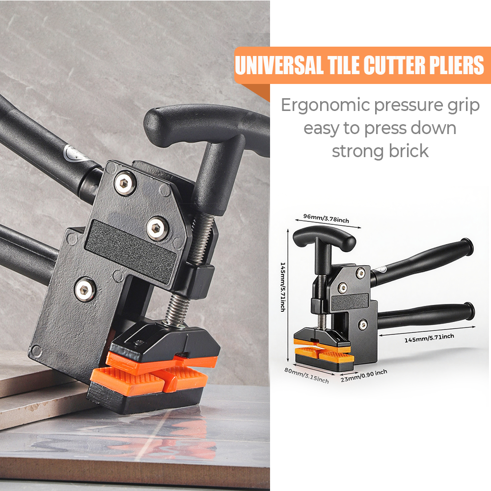 Pinza per rompere piastrelle per carichi pesanti Taglierina manuale per piastrelle Costruzione in alluminio Maniglie rivestite in gomma per progetti di ristrutturazione domestica