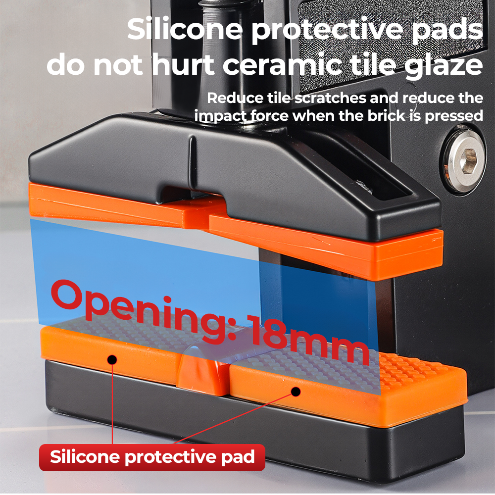 Pinza per rompere piastrelle per carichi pesanti Taglierina manuale per piastrelle Costruzione in alluminio Maniglie rivestite in gomma per progetti di ristrutturazione domestica