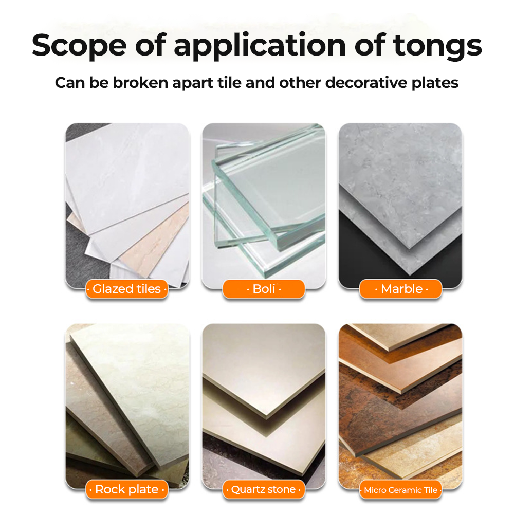 Pinza per rompere piastrelle per carichi pesanti Taglierina manuale per piastrelle Costruzione in alluminio Maniglie rivestite in gomma per progetti di ristrutturazione domestica