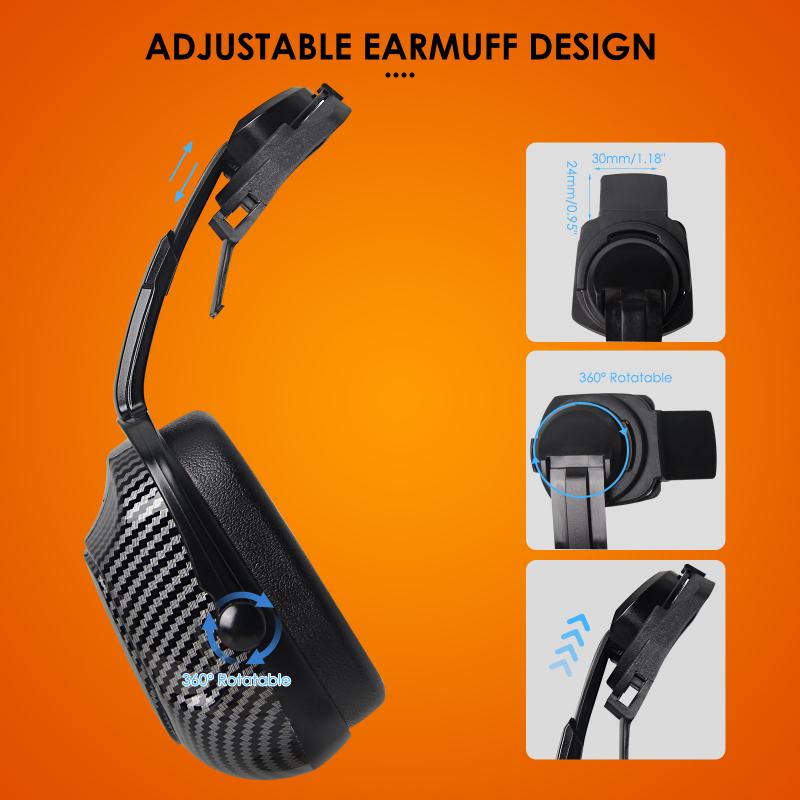 Casco di sicurezza CE in fibra di carbonio con paraorecchie Doppi occhiali Elmetto da costruzione in ABS per ingegnere Berretto da lavoro di alta qualità ANSI