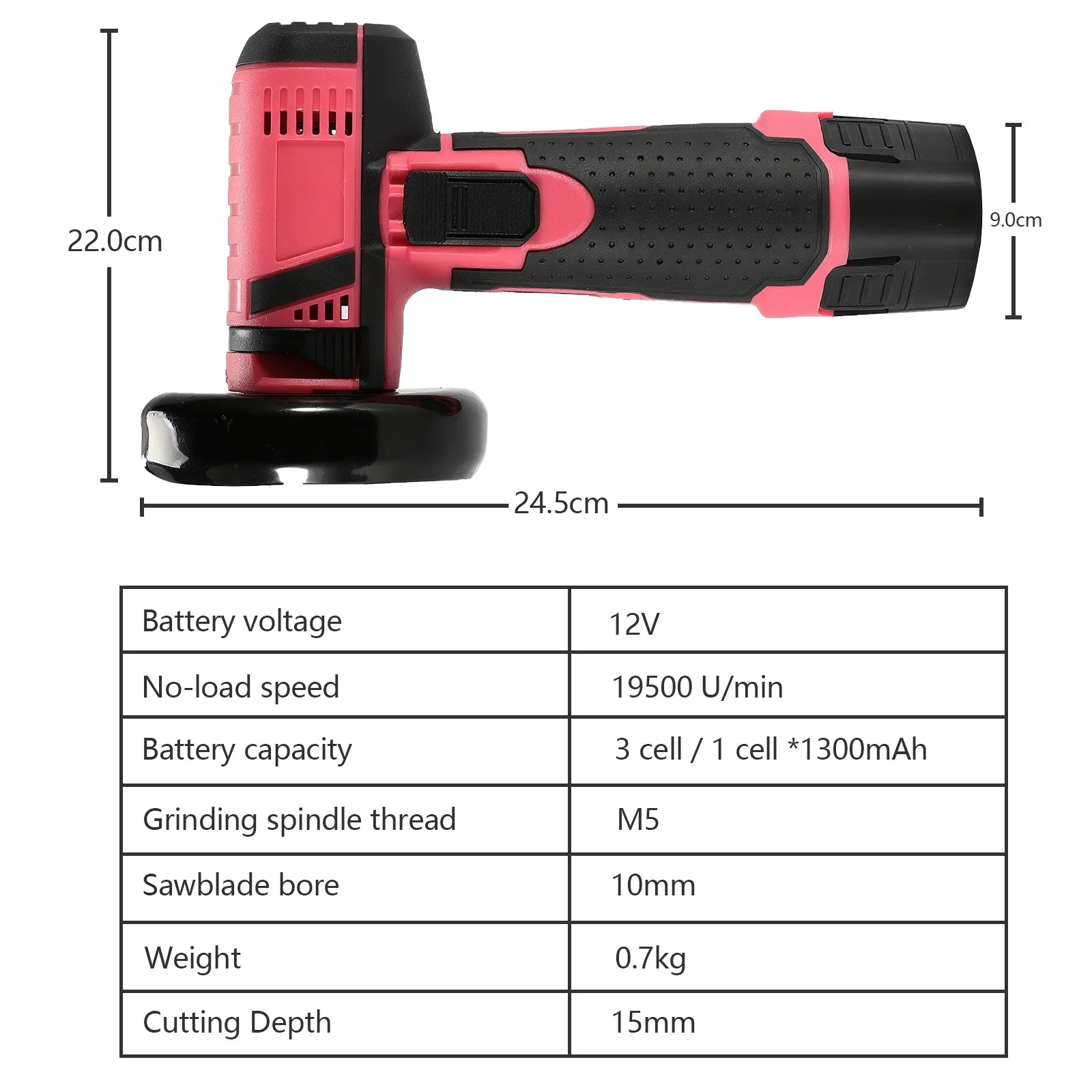 19500 giri/min 12V Mini smerigliatrice angolare rettificatrice a batteria batteria al litio smerigliatrice ricaricabile potere di ammortizzazione