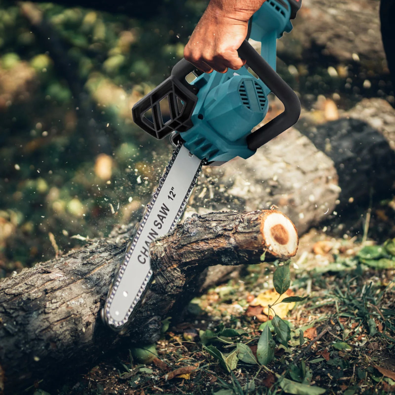 1500W Brushless 12 Pollici Motosega Elettrica Cordless Prepotente Lavorazione Del Legno Strumento di Potere Palmare Tazza Da Giardino Per Makita 18V Batteria