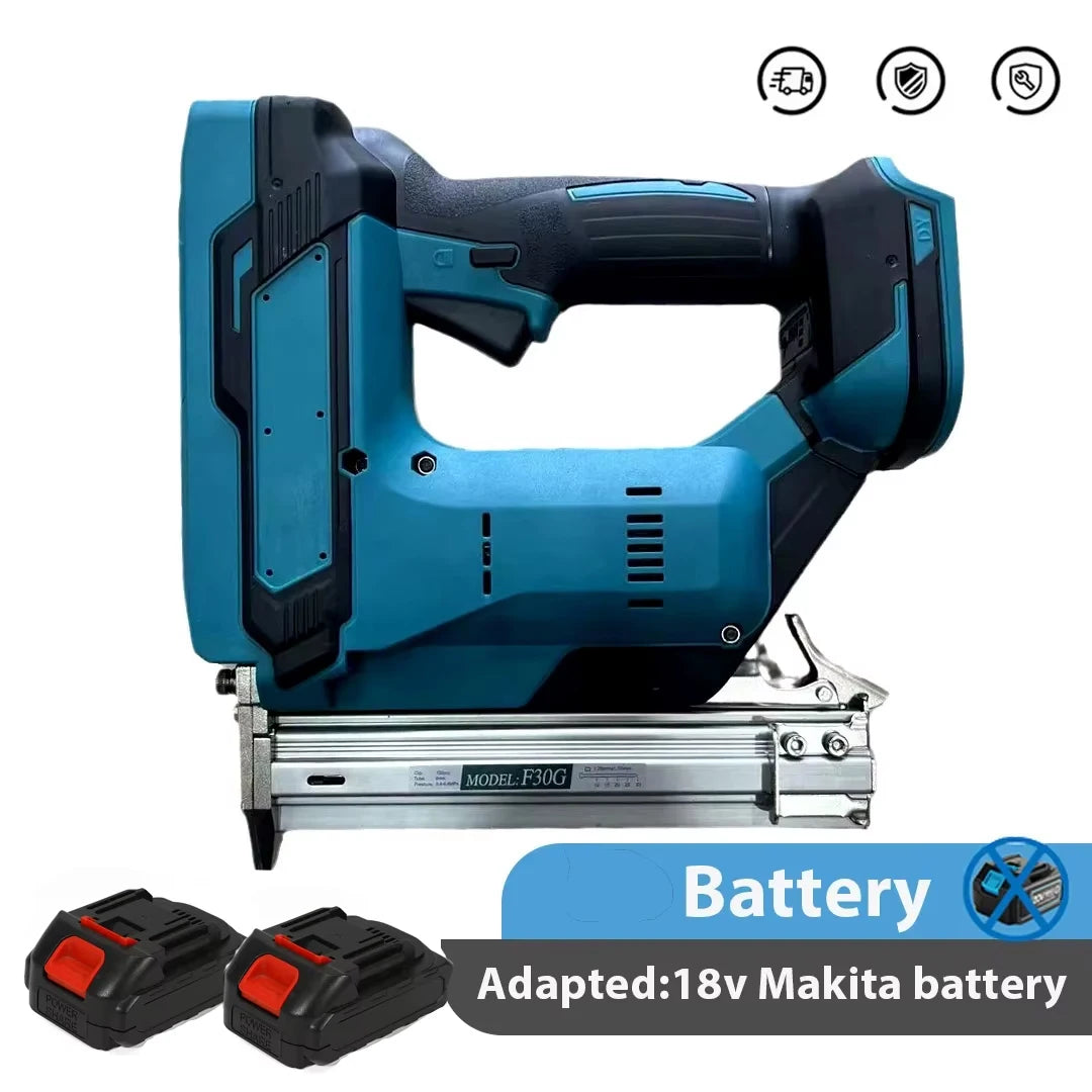 Senza spazzole Senza fili Senza fili F30 Pistola sparachiodi elettrica Cucitrice Chiodatrice Lavorazione del legno Batteria al litio per batteria Makita 18V