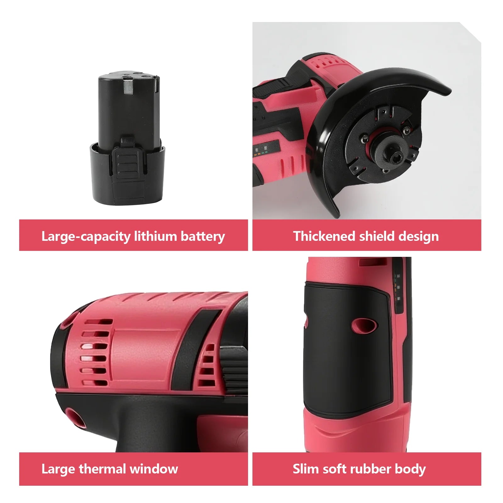 19500 giri/min 12V Mini smerigliatrice angolare rettificatrice a batteria batteria al litio smerigliatrice ricaricabile potere di ammortizzazione