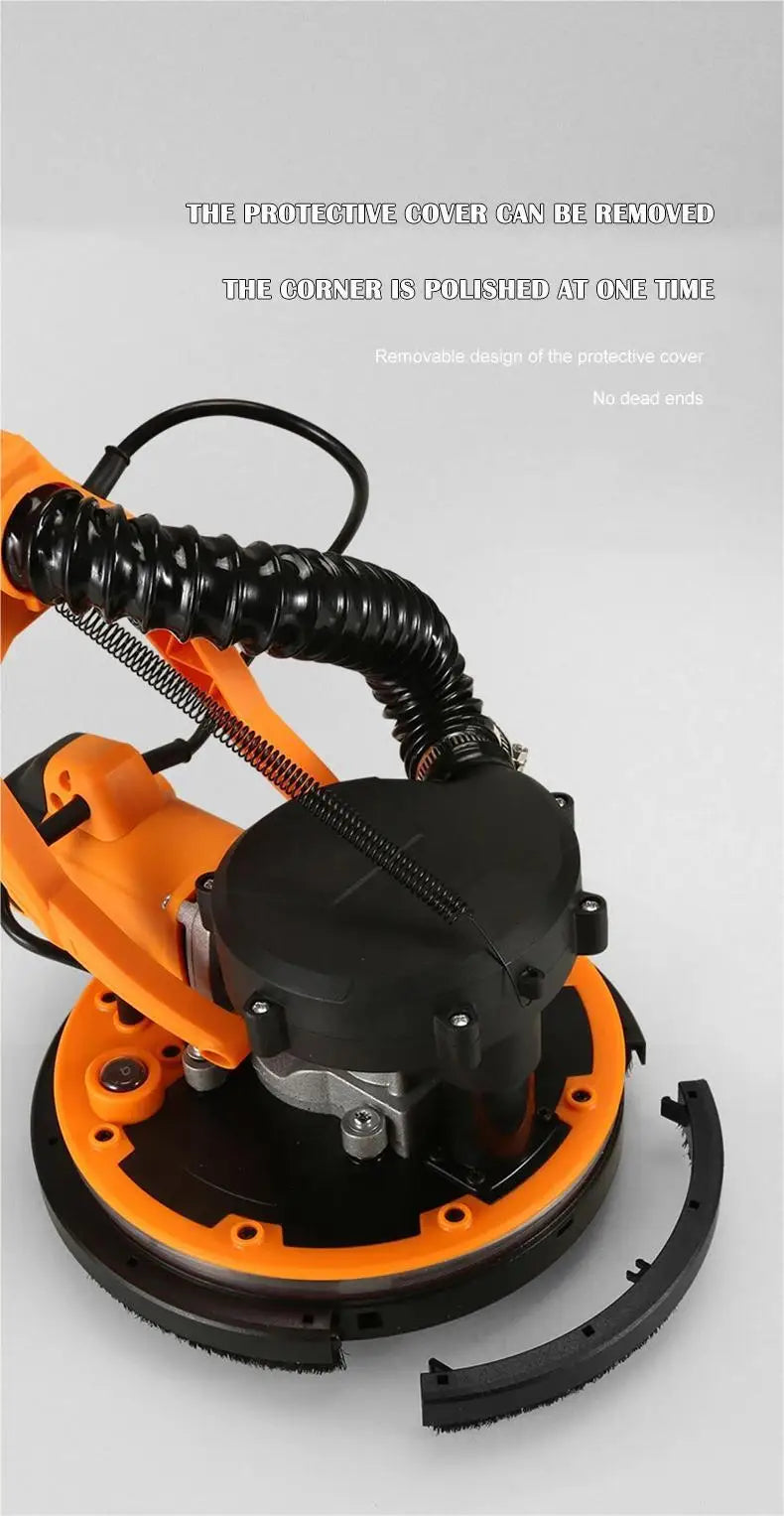 1390W levigatrice elettrica per cartongesso rettificatrice per pareti 225MM stucco senza polvere autoaspirante levigatrice portatile