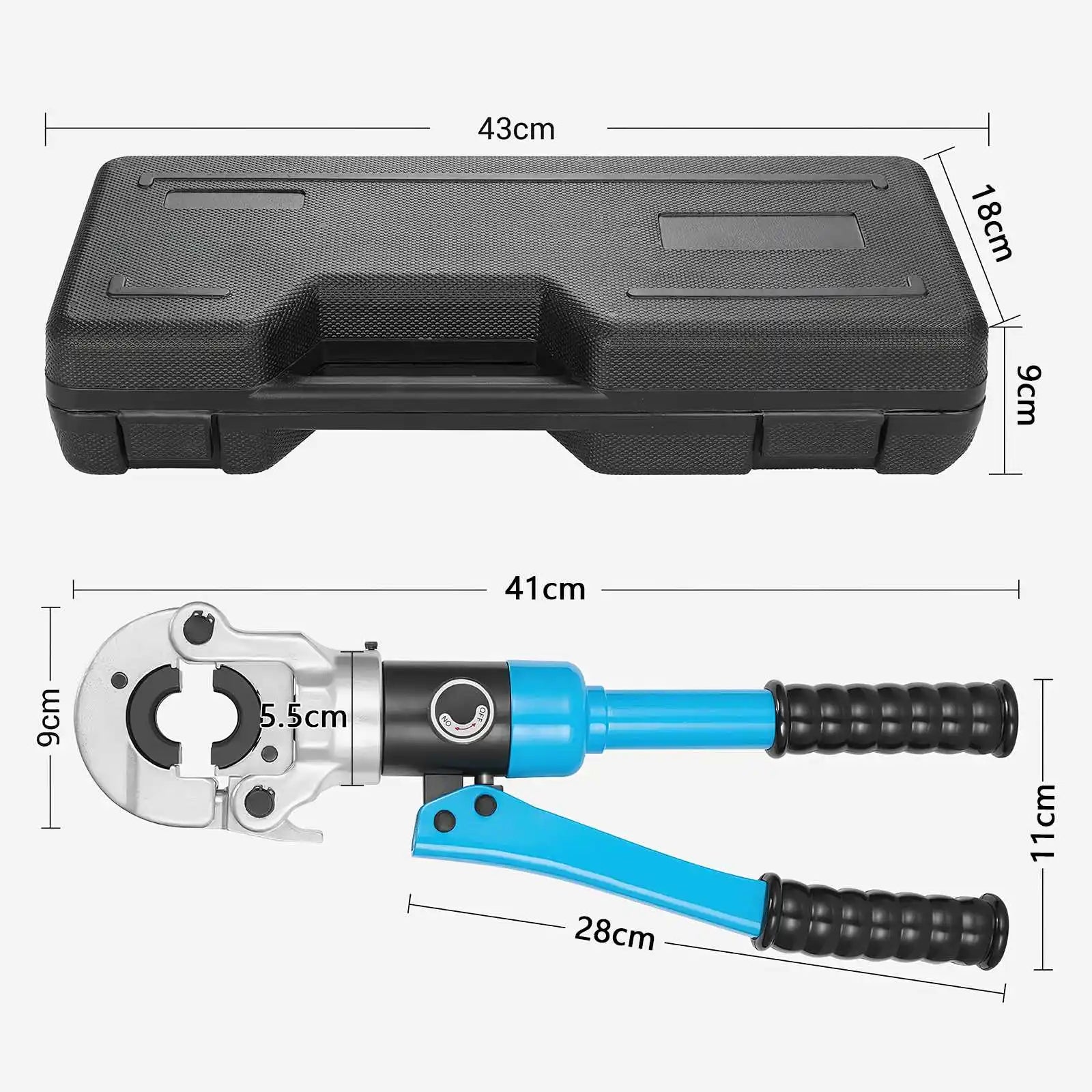 Strumenti di crimpatura per tubi in plastica di alluminio per tubi idraulici Pex CW-1632 crimpatrice idraulica a pressione per PB