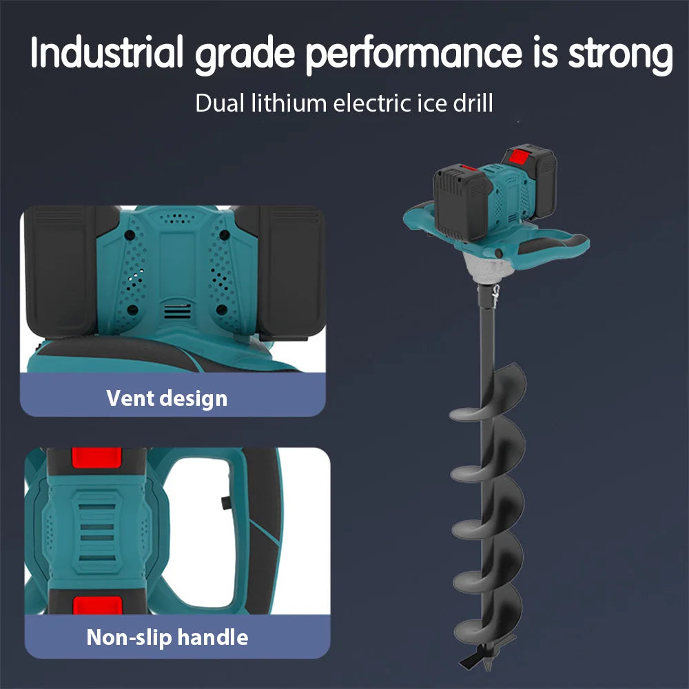 Trapano a terra elettrico ad alta potenza Trapano a terra senza fili senza spazzole Foratura invernale Frutteto di ghiaccio Piantagione agricola Macchine speciali