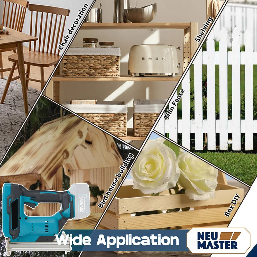 Senza spazzole Senza fili Senza fili F30 Pistola sparachiodi elettrica Cucitrice Chiodatrice Lavorazione del legno Batteria al litio per batteria Makita 18V