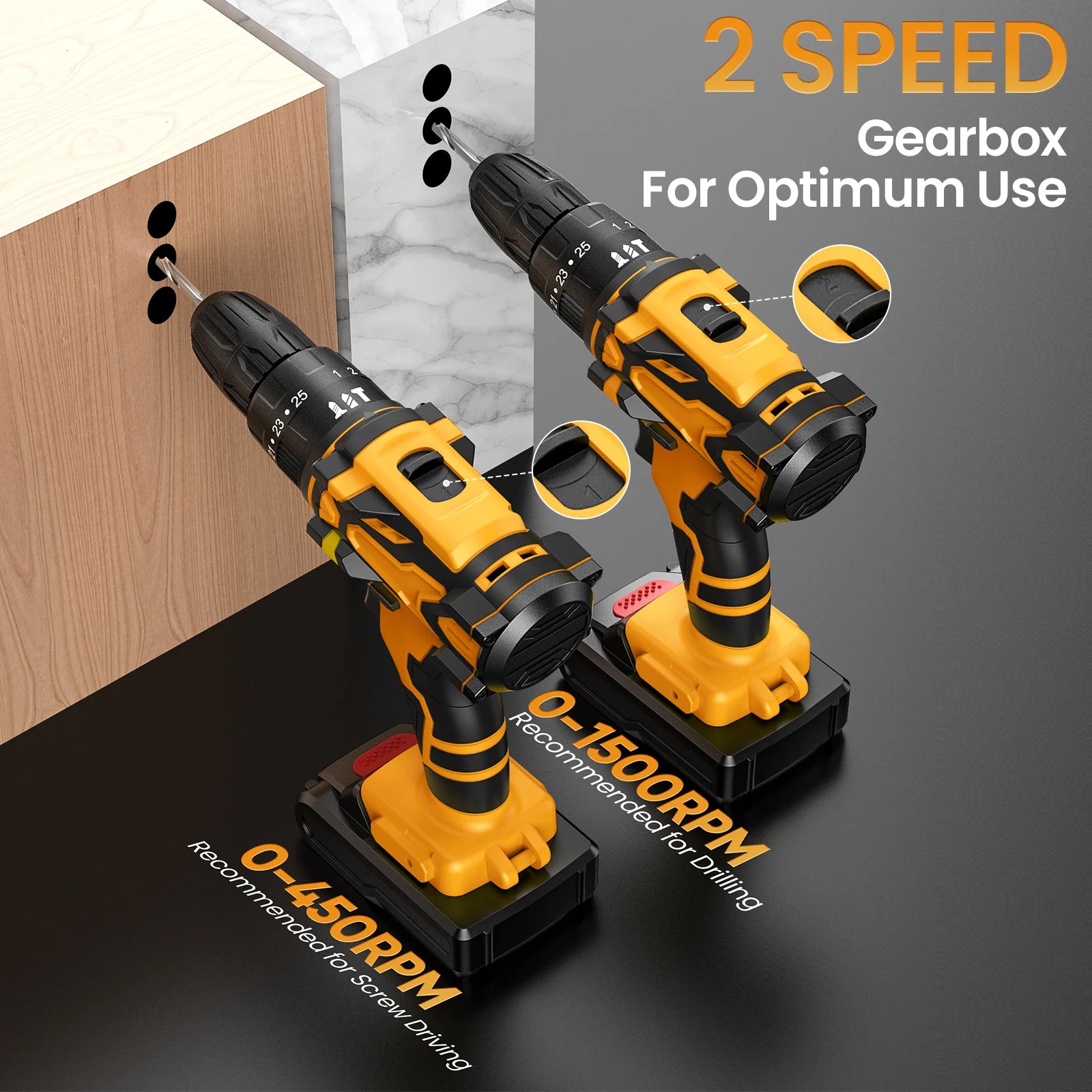 1500 giri/min Driver per schermo elettrico Martello Tenda a batteria Impatto Utensile elettrico multifunzionale 25 + 3 Coppia per batteria Makita 18V