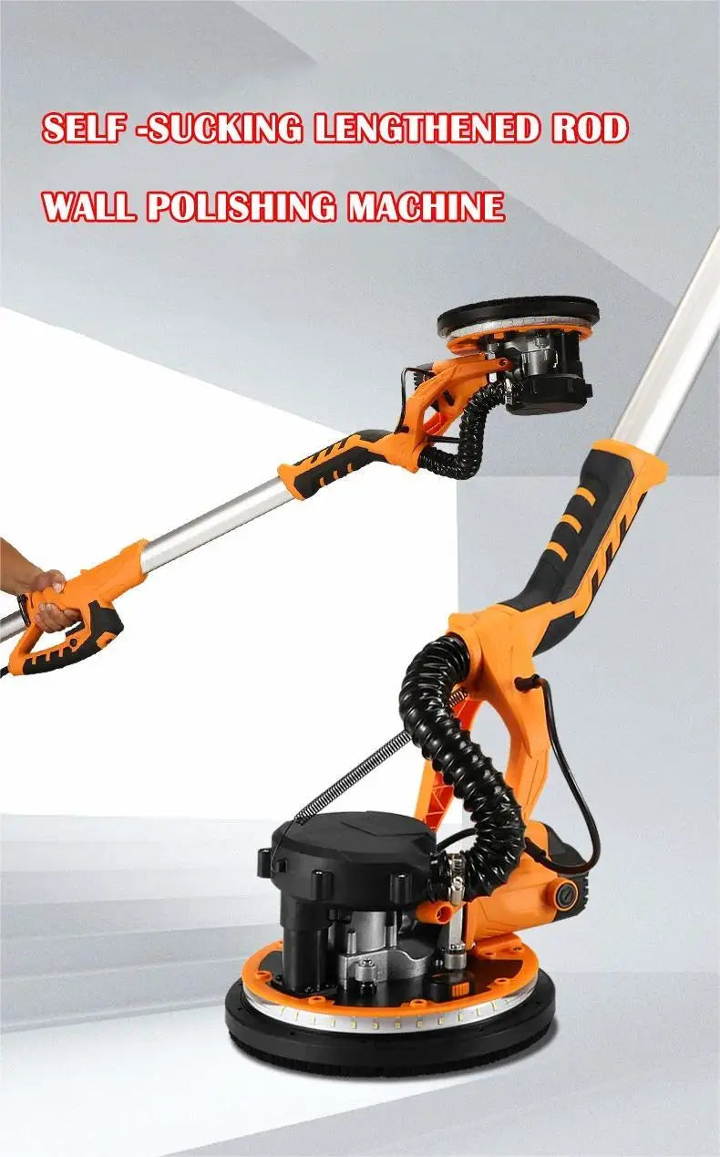 1390W levigatrice elettrica per cartongesso rettificatrice per pareti 225MM stucco senza polvere autoaspirante levigatrice portatile