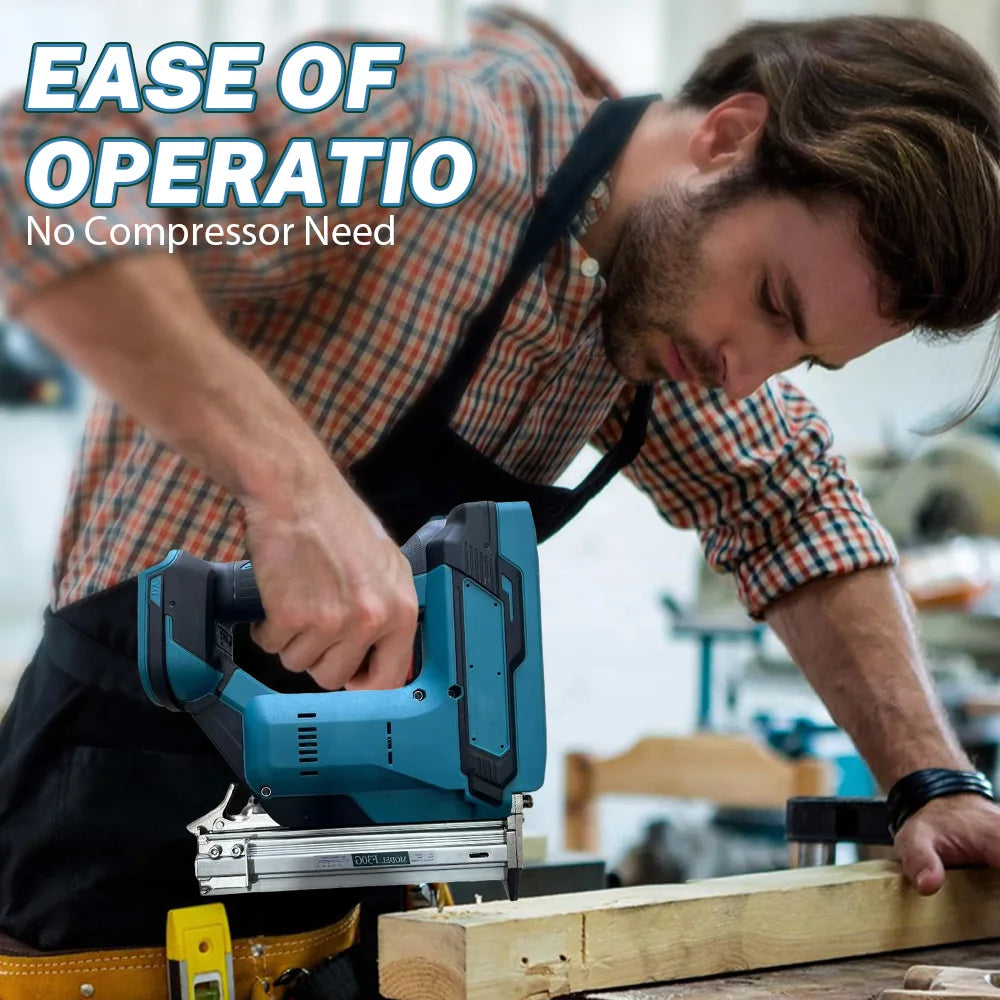 Senza spazzole Senza fili Senza fili F30 Pistola sparachiodi elettrica Cucitrice Chiodatrice Lavorazione del legno Batteria al litio per batteria Makita 18V