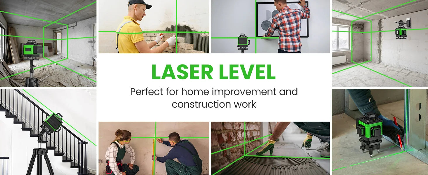 16 linee 4D livello Laser linea verde autolivellante 360 livello Laser di potenza orizzontale e verticale strumenti di costruzione professionali