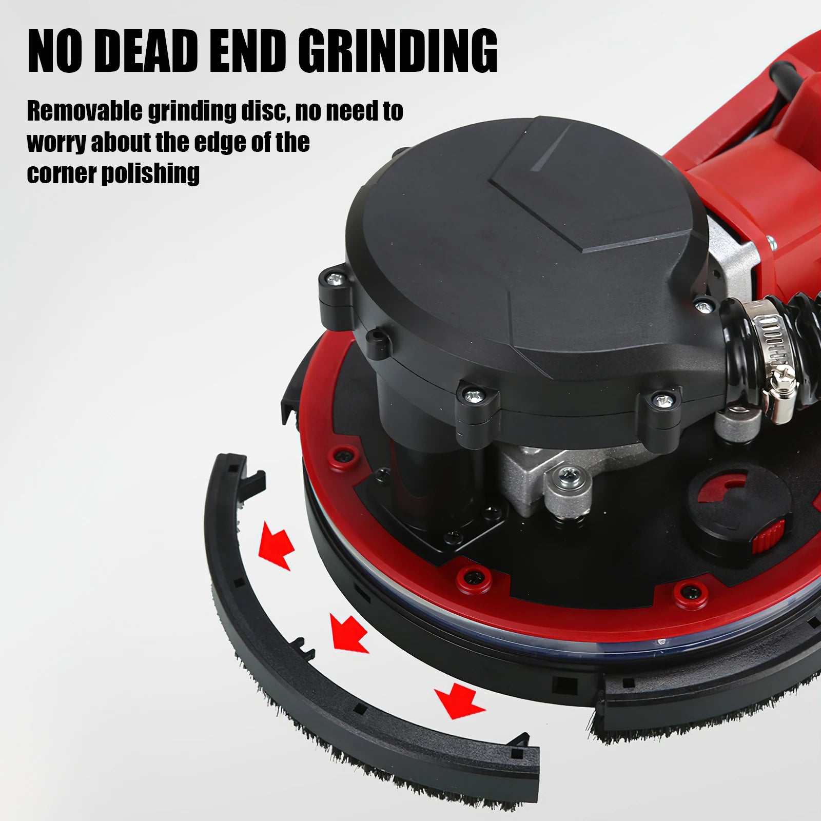 Levigatrice per cartongesso 220V Regola la velocità Pieghevole per lucidatura delle pareti del pavimento Guida Lucidatrice per stucco notturno a LED Macchina per la polvere automatica