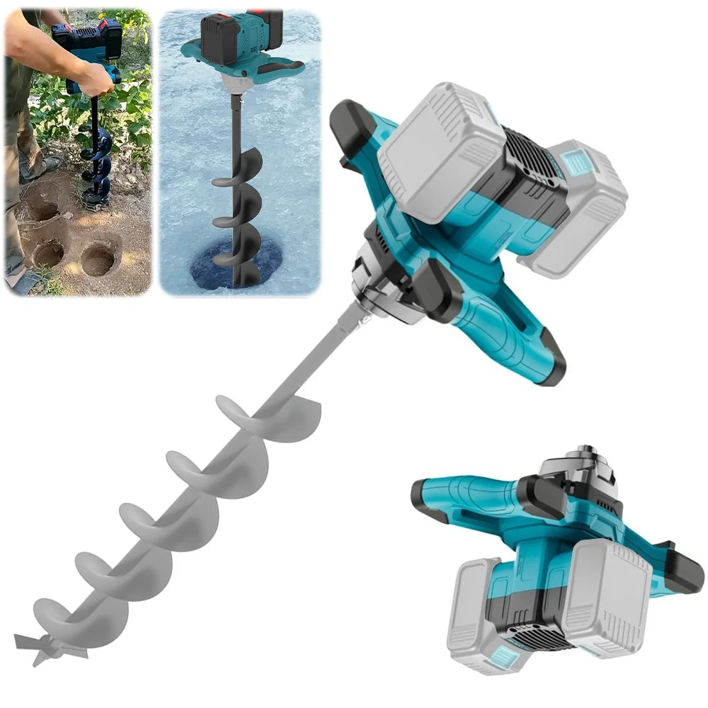 Trapano a terra elettrico ad alta potenza Trapano a terra senza fili senza spazzole Foratura invernale Frutteto di ghiaccio Piantagione agricola Macchine speciali