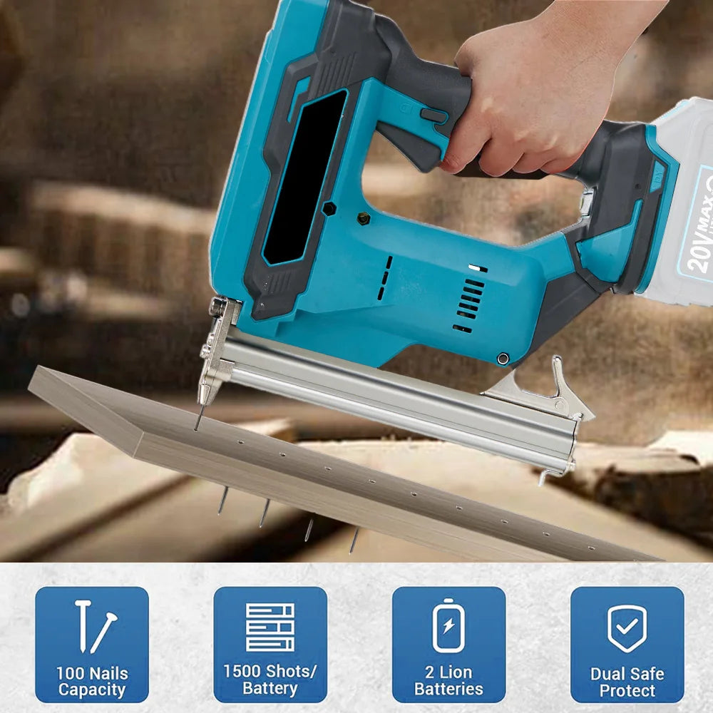 Senza spazzole Senza fili Senza fili F30 Pistola sparachiodi elettrica Cucitrice Chiodatrice Lavorazione del legno Batteria al litio per batteria Makita 18V