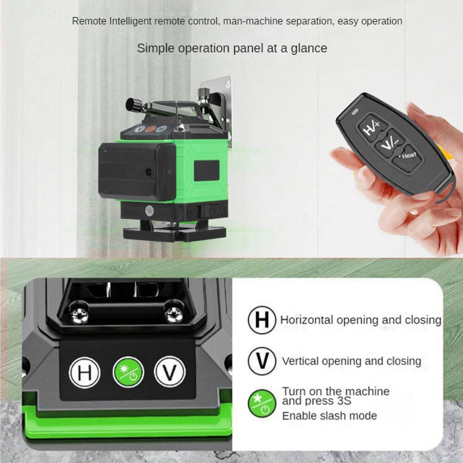 Laser 4D a 16 linee Livello 3 °   Strumento di livellamento con funzione autolivellante Linea di adesivi murali a terra omnidirezionale con supporto per treppiede