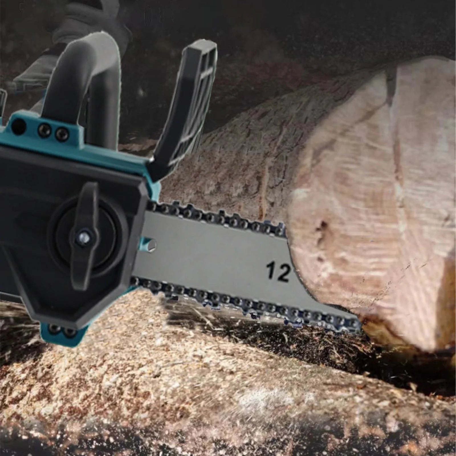 1500W Brushless 12 Pollici Motosega Elettrica Cordless Prepotente Lavorazione Del Legno Strumento di Potere Palmare Tazza Da Giardino Per Makita 18V Batteria