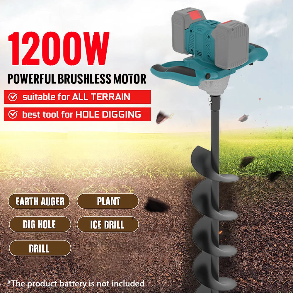 Miscelatore elettrico per calcestruzzo senza fili Miscelatore per intonaco per malta cementizia senza spazzole Miscelatore per miscelazione di vernice per pin batteria Makita 18V