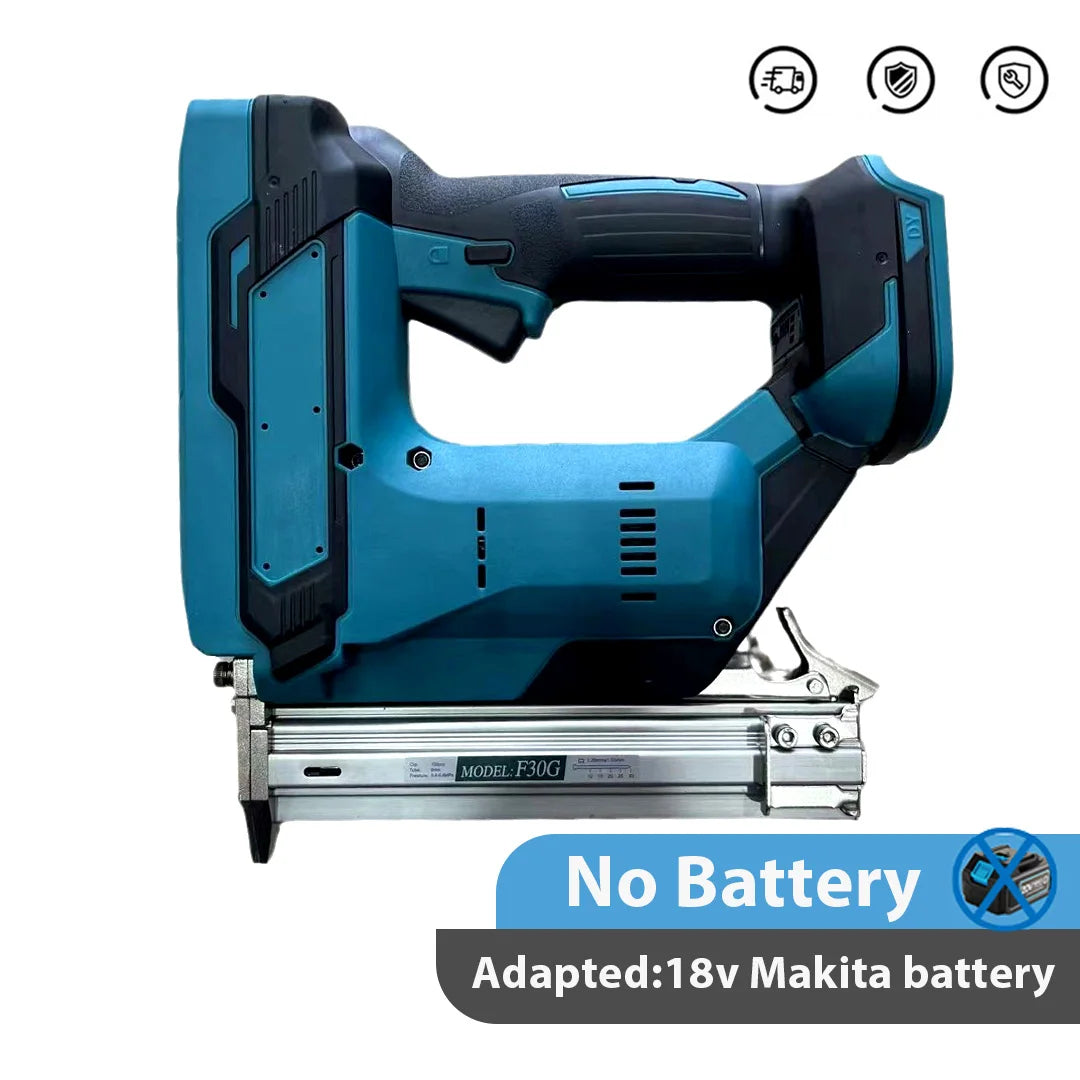 Senza spazzole Senza fili Senza fili F30 Pistola sparachiodi elettrica Cucitrice Chiodatrice Lavorazione del legno Batteria al litio per batteria Makita 18V