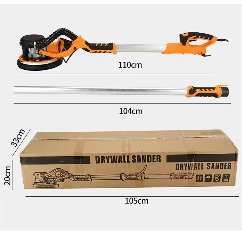 1390W levigatrice elettrica per cartongesso rettificatrice per pareti 225MM stucco senza polvere autoaspirante levigatrice portatile