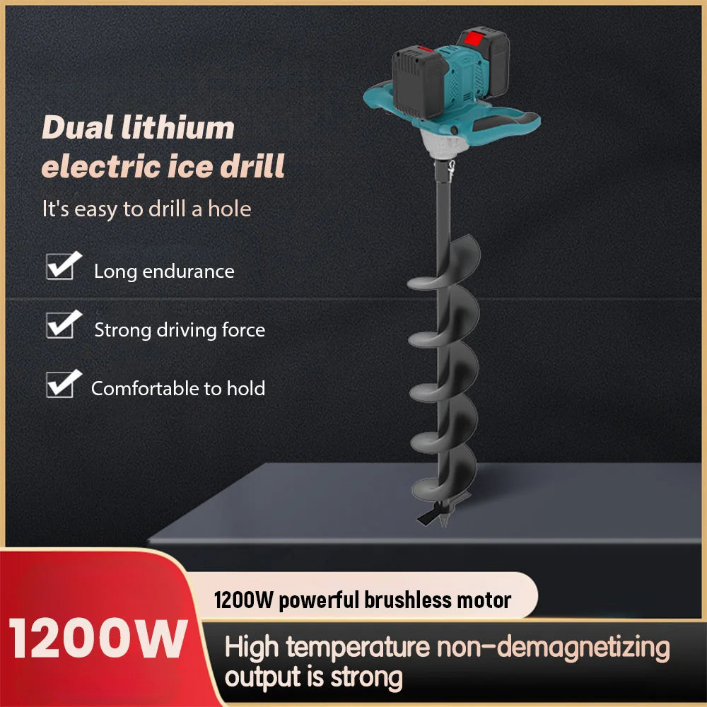 Miscelatore elettrico per calcestruzzo senza fili Miscelatore per intonaco per malta cementizia senza spazzole Miscelatore per miscelazione di vernice per pin batteria Makita 18V