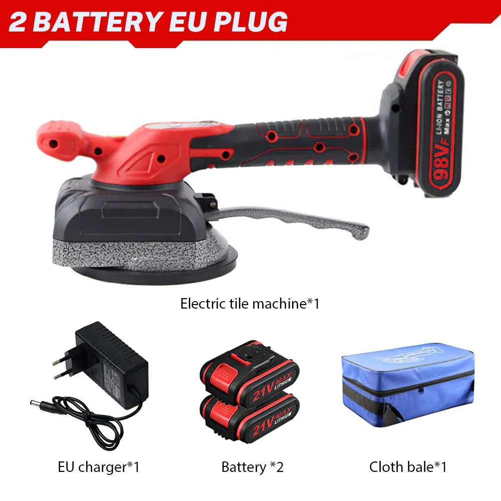Piastrellatrice per piastrelle da 200 kg 5 marce Piastrelle elettriche per pavimenti a parete Lays Strumento vibrante Dispositivo per pavimentazione di piastrelle per batteria 21 V