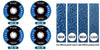 2/5/10pcs Dischi Lamellari 115mm T27 Zirconia Mole 40/60/80/120 Grana Dischi Lamellari Professionali Levigatura Per Smerigliatrice angolare