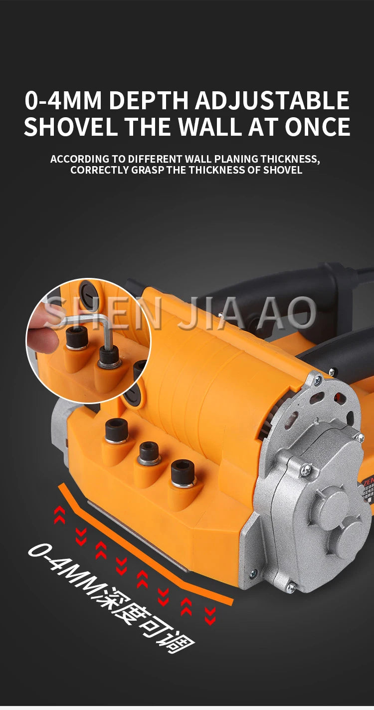 Nessuna piallatrice per pareti in polvere paletta per pareti portatile macchina per piani grezzi ristrutturazione di pareti vecchie stucco No Dead Corner Wall Shove Tool