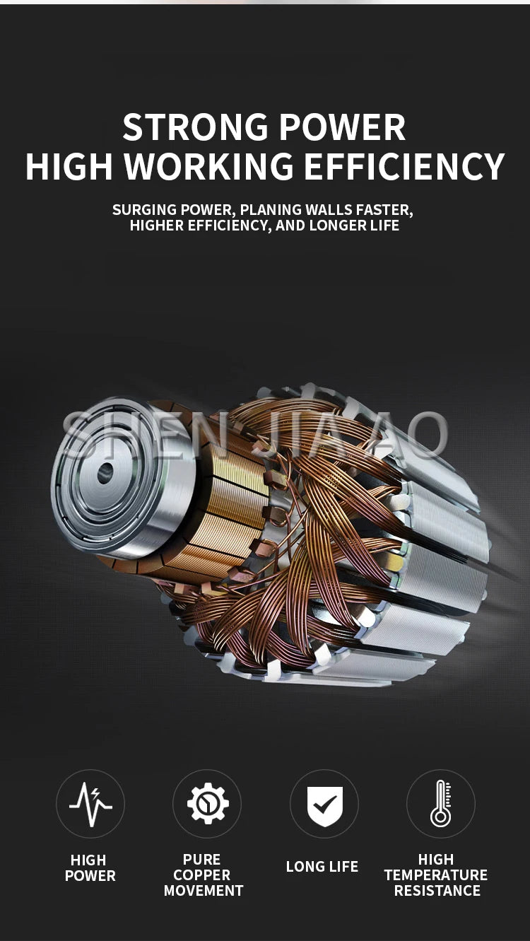 Nessuna piallatrice per pareti in polvere paletta per pareti portatile macchina per piani grezzi ristrutturazione di pareti vecchie stucco No Dead Corner Wall Shove Tool