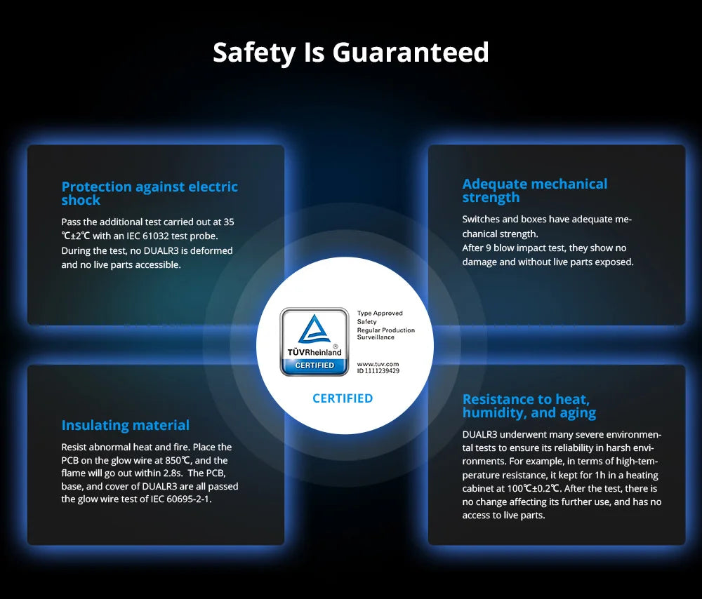 SONOFF Dual R3 2 Gang Wifi Smart Switch Modulo relè doppio con misurazione della potenza Controllo intelligente dell'interruttore dell'otturatore a rullo tramite ewelink