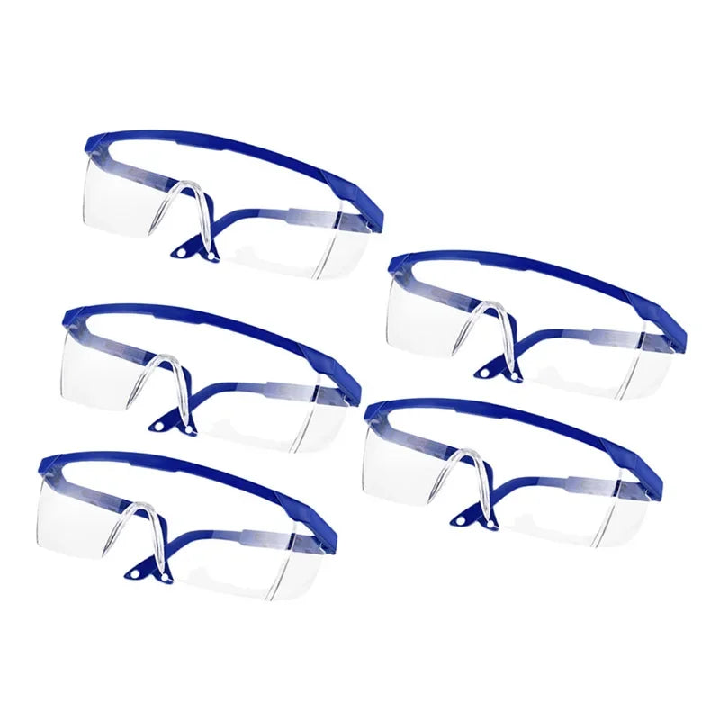 5 pezzi occhiali di sicurezza sul lavoro occhiali di protezione degli occhi occhiali chimici anti-spruzzi occhiali protettivi antipolvere antivento per il ciclismo