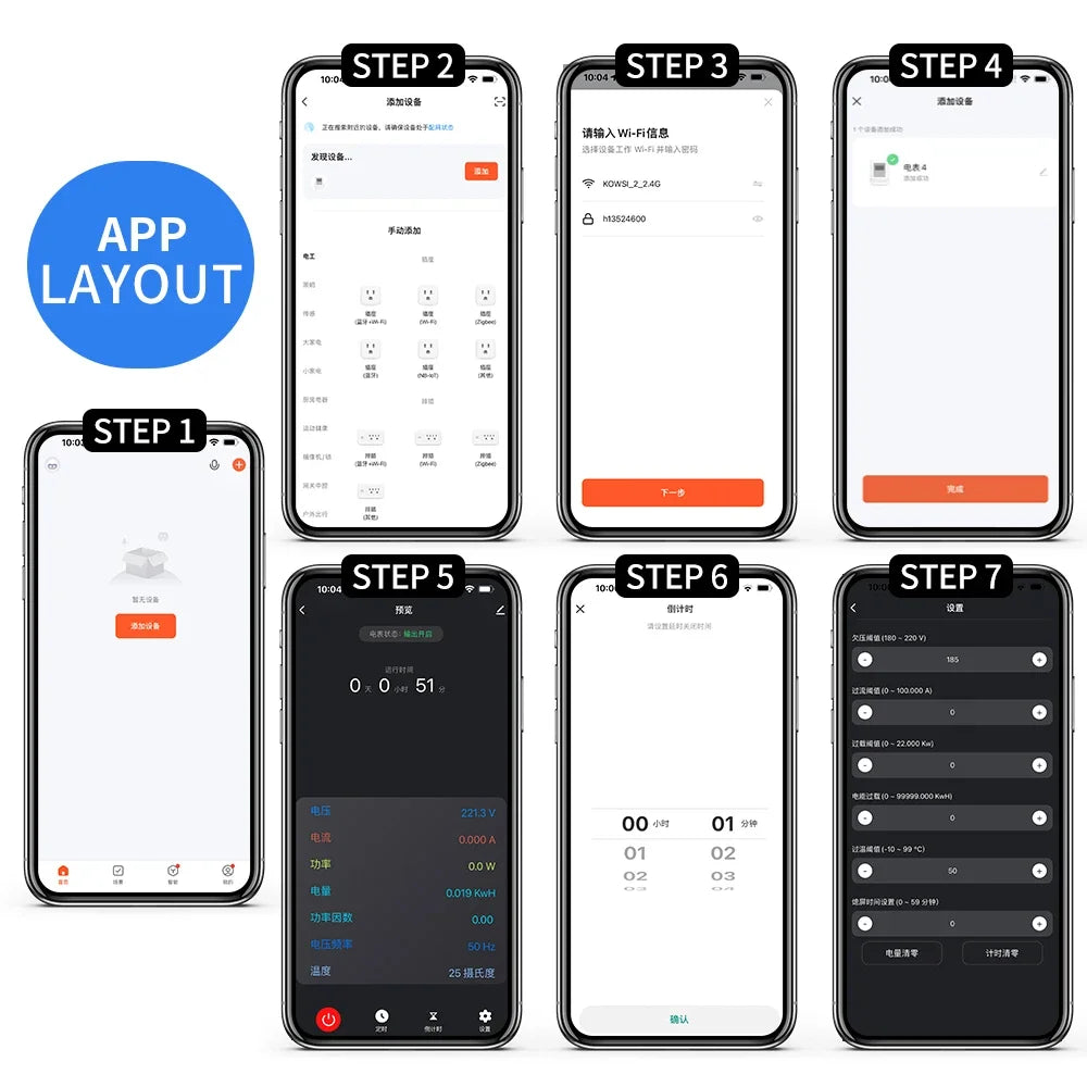 63A Tuya WIFI Smart Life Misuratore di tensione AC170-270V Wattmetro di corrente Misuratore di consumo di elettricità KWH Misuratore di energia di potenza