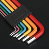 7 pezzi strumento esagonale bici MTB kit di strumenti di riparazione bici da strada bicicletta chiave esagonale colorata chiave di apertura a sfera piatta 1.5/2/2.5/3/4/5/6mm