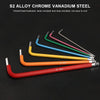 7 pezzi strumento esagonale bici MTB kit di strumenti di riparazione bici da strada bicicletta chiave esagonale colorata chiave di apertura a sfera piatta 1.5/2/2.5/3/4/5/6mm