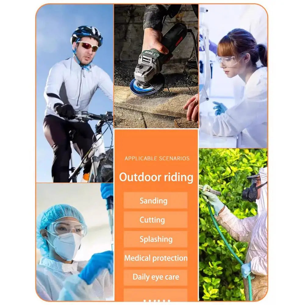 Occhiali di protezione per gli occhi Occhiali per smerigliatrice angolare Antiappannamento Occhiali per la lavorazione del legno Occhiali di sicurezza per saldatura antispruzzo Antipolvere per gli occhi