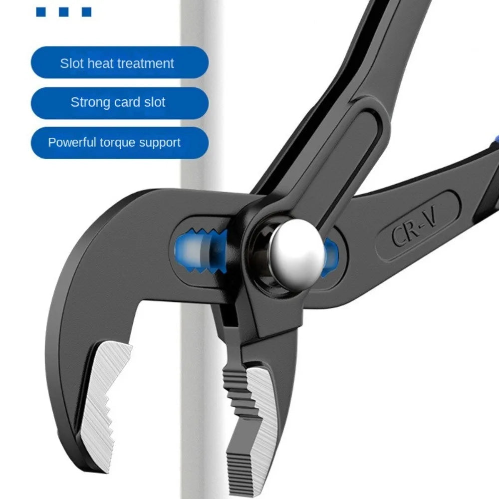 Pinza per pompa dell'acqua da 7/10/12 pollici Pinza idraulica regolabile ad ampia apertura Comfort Grip Pinza per tubi a sgancio rapido Idraulico