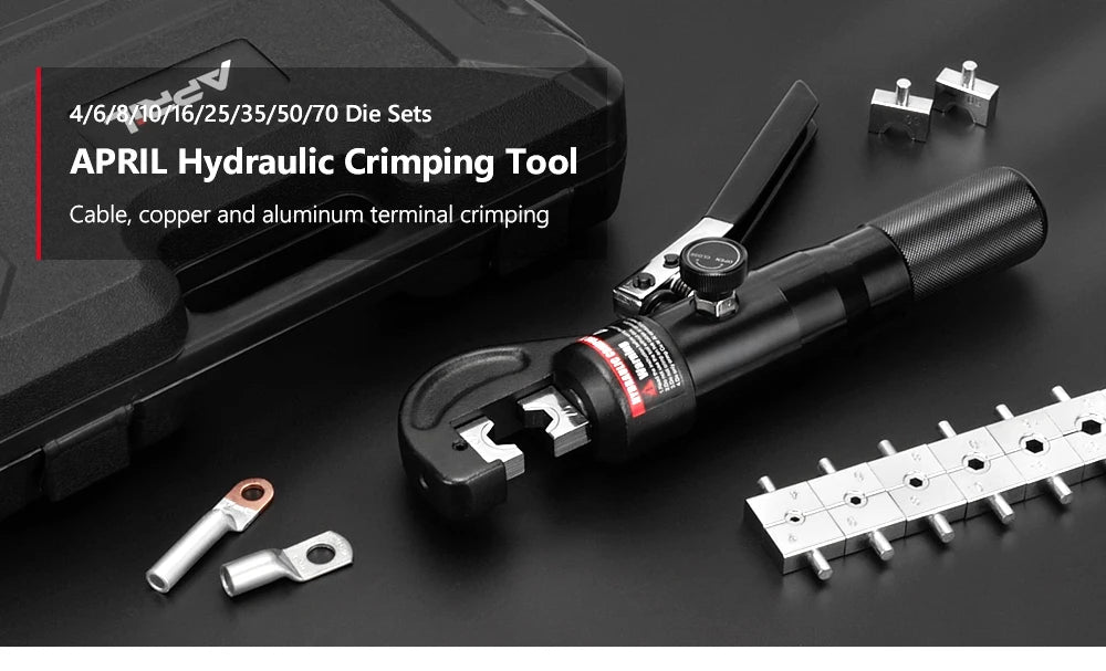 RUS Warehouse Strumento di crimpatura idraulico Pinze per crimpare terminali per cavi fai-da-te Strumenti di compressione idraulica Gamma YQK-70 4-70mm2