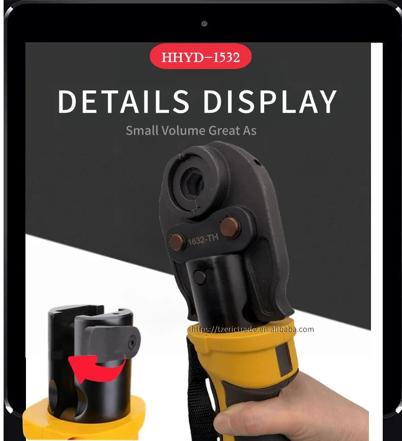 Idraulici a batteria Mascella industriale/fai da te TH/U 16 20 25 26 32mm Strumento di pressatura Pex multistrato Utensili elettrici HVAC alimentati a batteria