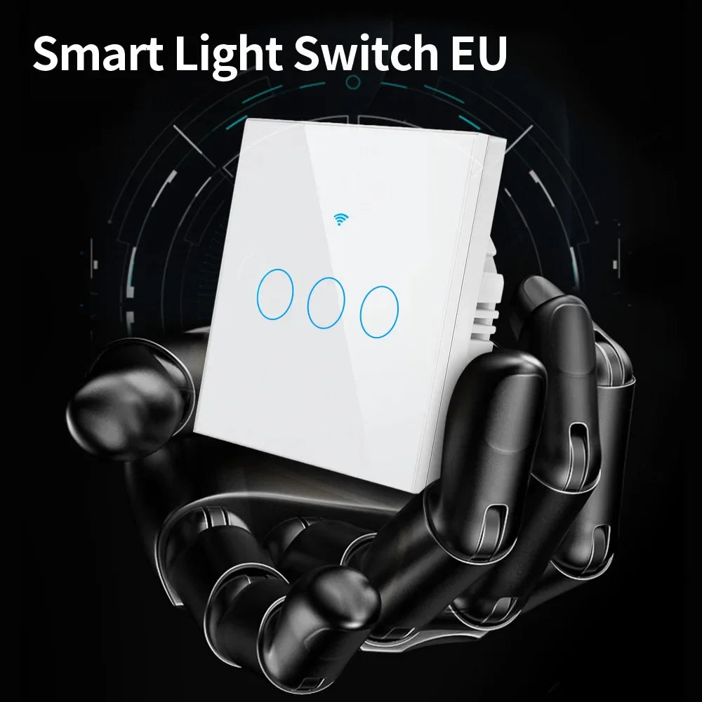 TNCE WIFI + Bluetooth Tuya Smart Switch 1/2/3/4 Gang Smart Life Home Light WiFi Touch Switch funziona con Google home Alexa