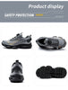 Pulsante rotante Nuove scarpe antinfortunistiche da uomo Scarpe da lavoro anti-smash anti-puntura Scarpe sportive da uomo di moda Stivali protettivi di sicurezza da uomo