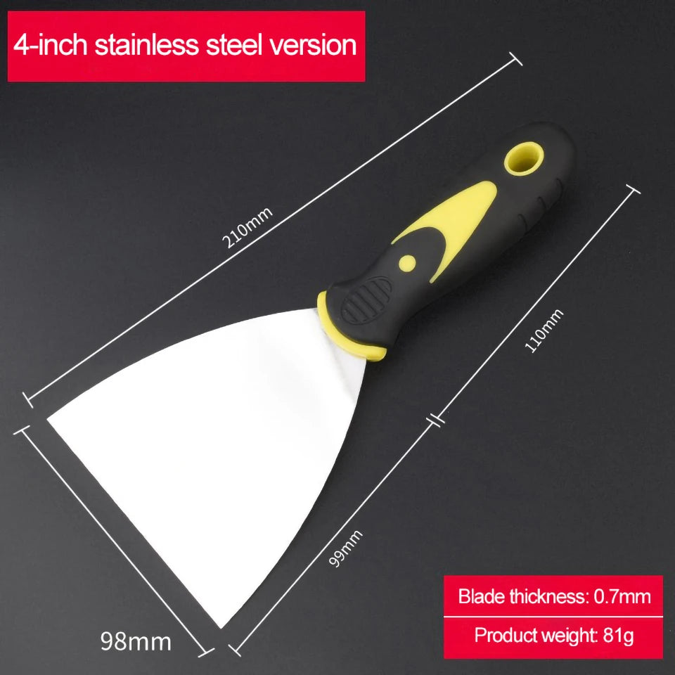 1/1.5/2/2.5/3/4/5 Pollici Multifunzionale Stucco Coltello Spatola In Acciaio Inox Stucco Raschietto Spatola di Pulizia Strumenti di Costruzione FAI DA TE