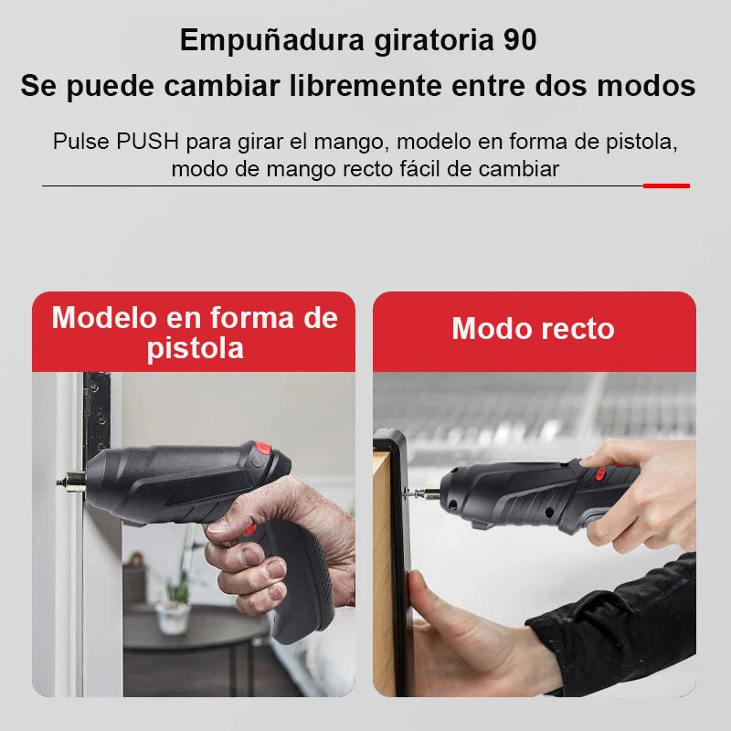 Set di cacciaviti elettrici multifunzione da 47 pezzi, cacciavite a batteria con batteria al litio, utensili elettrici per riparazioni di manutenzione domestica, mini