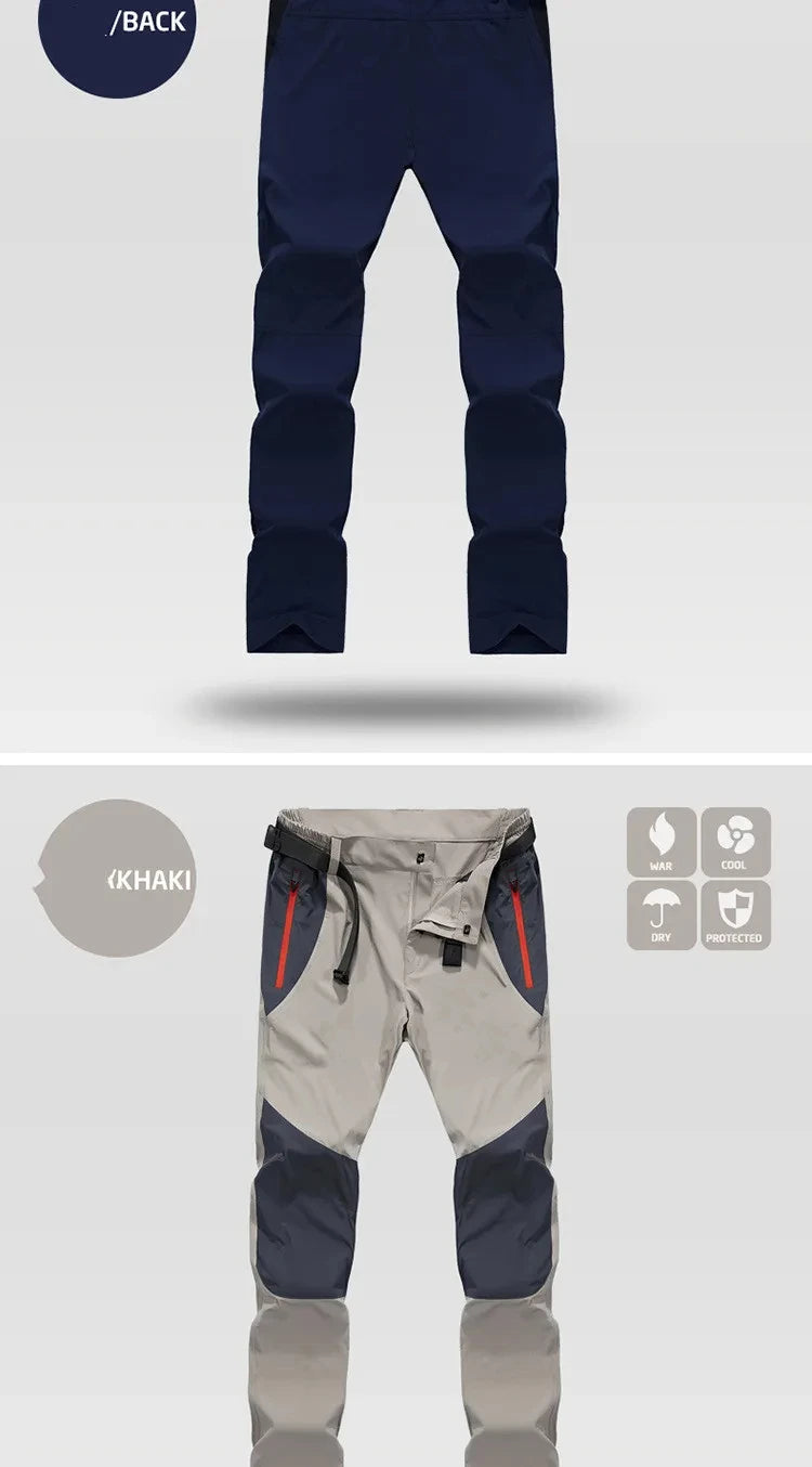 Pantaloni cargo tattici impermeabili da uomo primavera estate pantaloni lunghi ad asciugatura rapida sport all'aria aperta trekking campeggio pantaloni da pesca 4XL