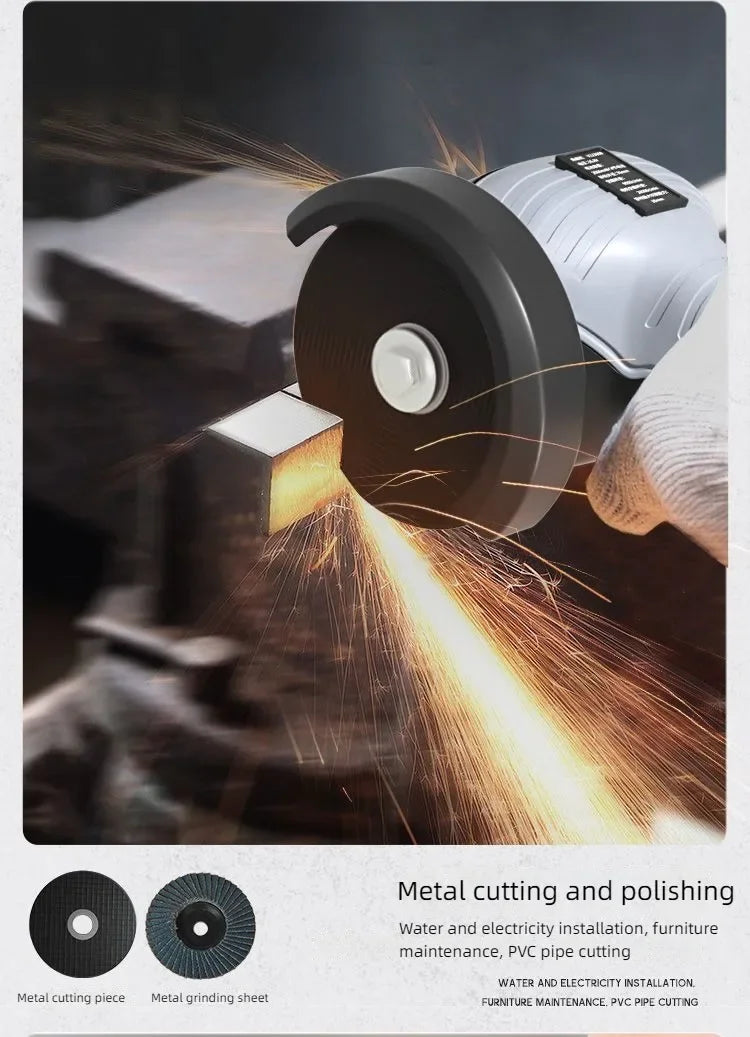 Smerigliatrice angolare elettrica a batteria da 16,8 V Batteria al litio da 9000 giri/min Mini lucidatrice Smerigliatrice diamantata per taglio