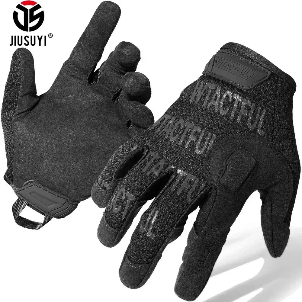 Guanti tattici da esterno Touch Screen Caccia Sport Ciclismo Campeggio Escursionismo Paintball Lavoro Guida Leggero Dito intero da uomo