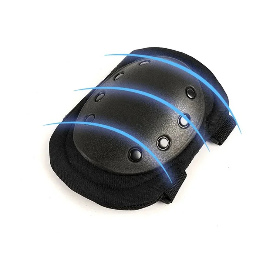 Set di gomitiere per ginocchiere tattiche militari, guscio esterno robusto, fodera interna confortevole, chiusura a scatto adatta per il ciclismo