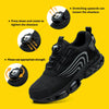Nuove scarpe antinfortunistiche da uomo con bottone rotante, scarpe da lavoro anti-impatto e anti-perforanti, scarpe sportive da uomo alla moda e pro di sicurezza