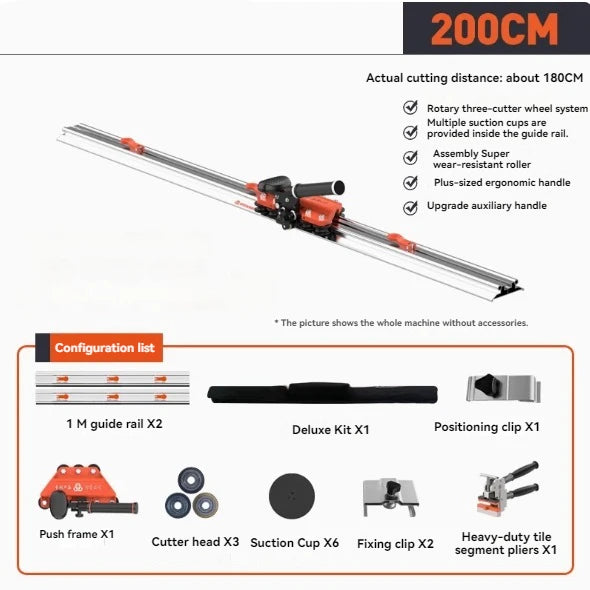 Tagliapiastrelle manuale multifunzionale per piastrelle in ceramica di grande formato Tagliapiastrelle manuale per taglio piastrelle in ceramica 160/180/260/280 cm